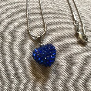 Blue Heart Necklace